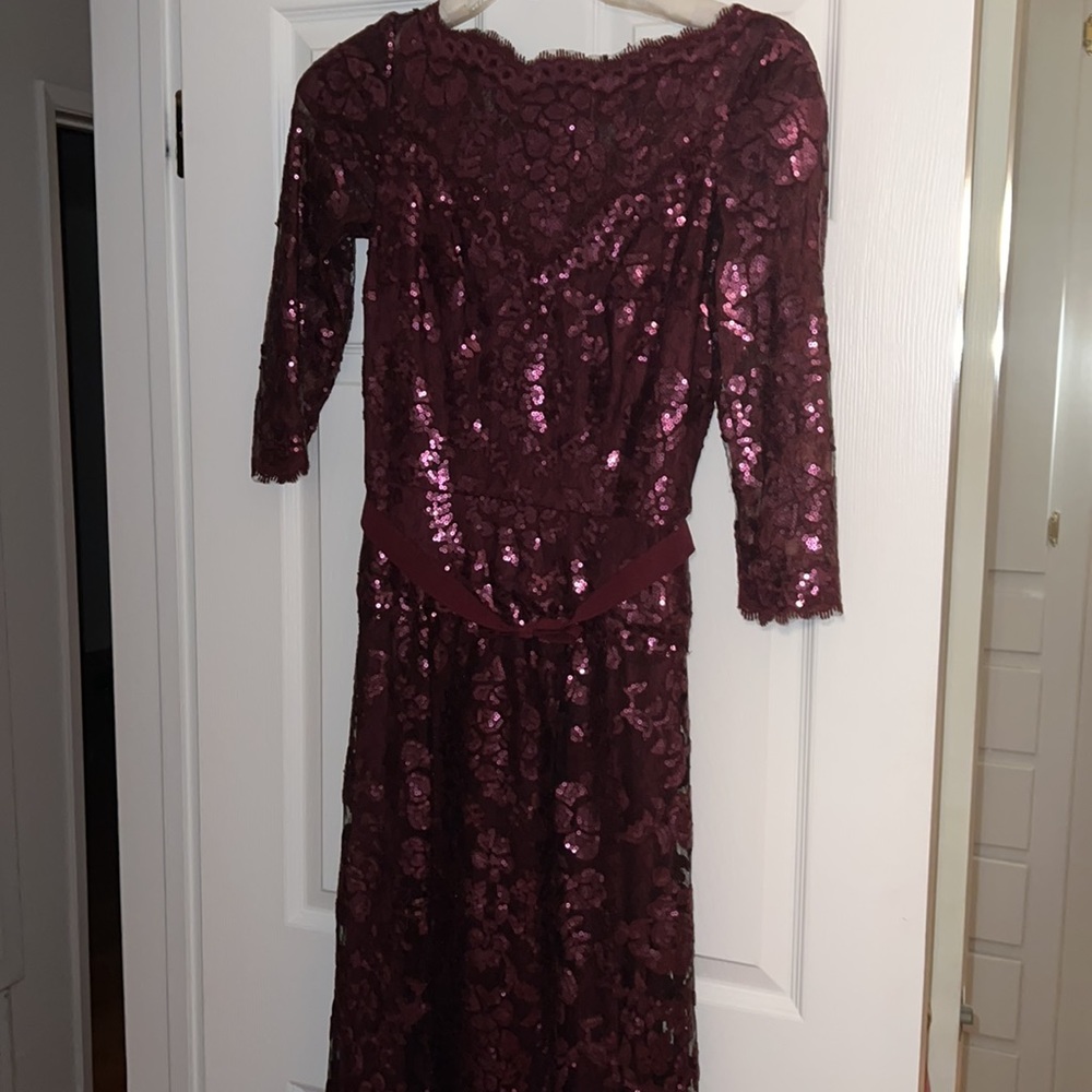 Tadashi Shoji purple gown